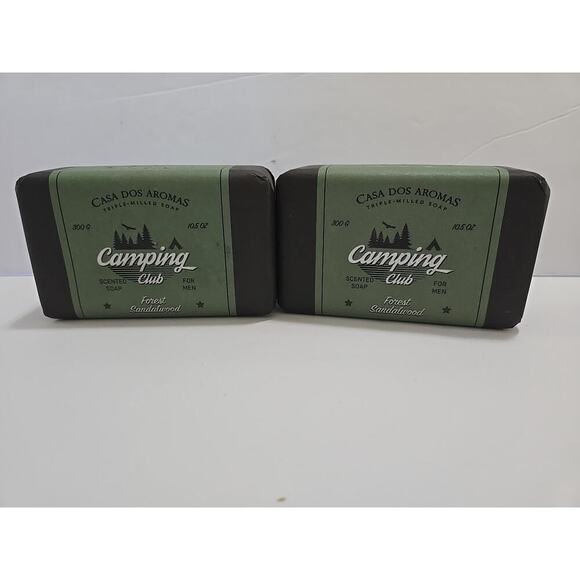 Casa Dos Aromas Forest SandalWood Triple Milled Soap Scented Camping Club Men - Picture 1 of 8